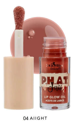 Lip Oil Italia Deluxe Phat Labios Hidratados 1 Pz 6 Tonos Color 04 Aiight