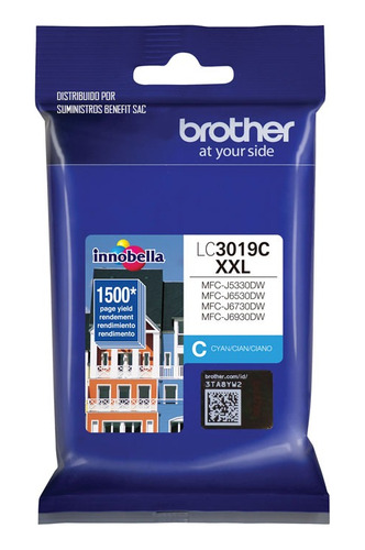 Tinta Brother Lc-3019c Cyan Mfcj5330dw 1.5k