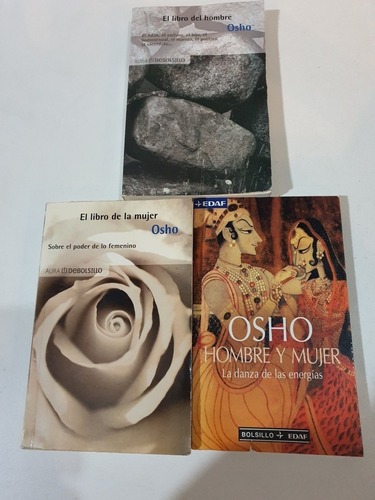 Libro- 3 Libros Coleccion Osho-hombre-mujer Y Hombre Y Mujer