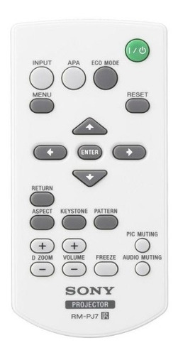 Control Remoto Sony  Para Proyector Rm-pj7