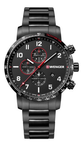 Relógio Masculino Wenger Attitude Chrono Preto