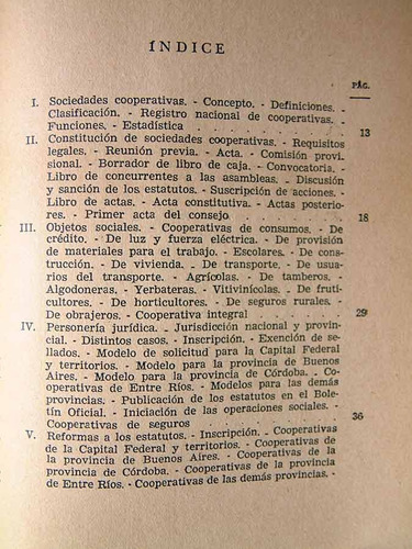 Organizacion De Las Sociedades Cooperativas, A. Moirano