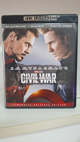 4k Ultra Hd + Blu-ray Captain America Civil War