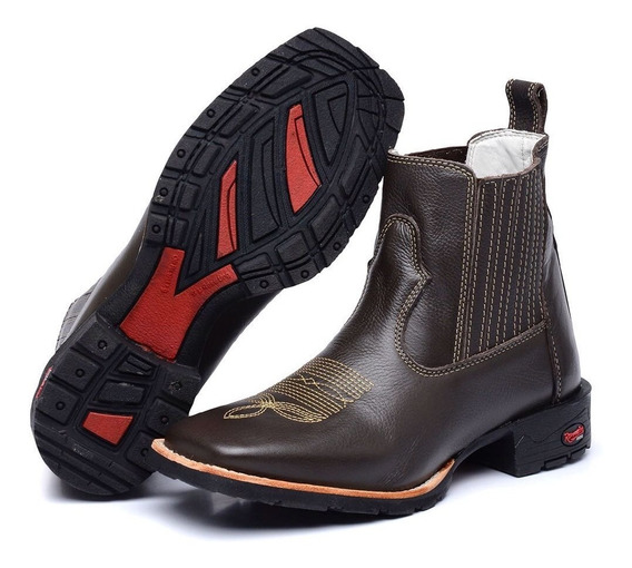 bota cowboy masculina cano curto