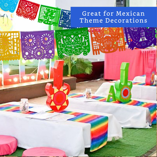Pancartas Para Fiestas Mexicanas Fiesta Wraps Papel Picado,