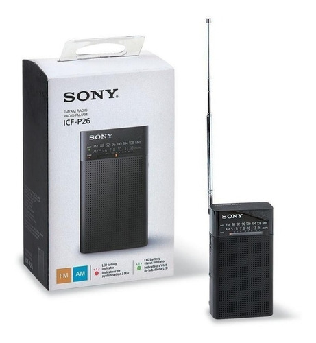 Radio Sony Original Icf P26 2bandas Am-fm+correa 