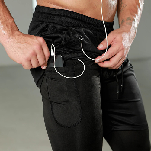 Pantalones Deportivos De Doble Capa Para Hombre