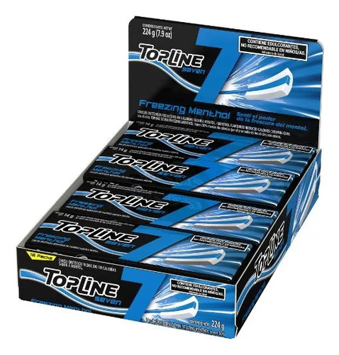 Display X16 U Chicles Topline 7 - Freezing Menthol