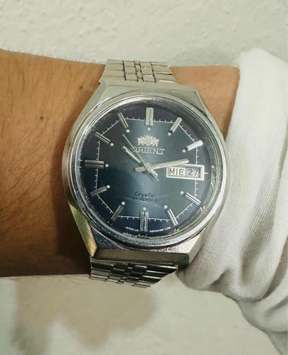 Reloj Orient 3 Stars Automático Dial Azul Oscuro 21 Jewels (Usado)