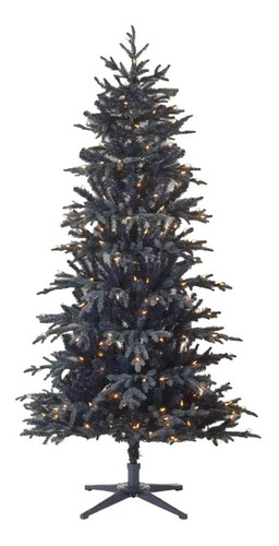 Árbol De Navidad Balsámico Azul Oscuro Preiluminado 1.82mtrs