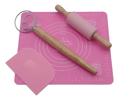 Juego De Batidor De Masa Y Raspador De 13 Pulgadas, Batidor