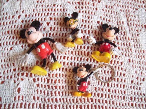 Lote De 4 Muñecos De Mickey Mouse - Disney