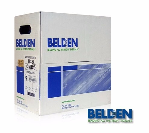 Cable Utp Belden Cat 5e 100% Cobre Color Blanco Envio Gratis