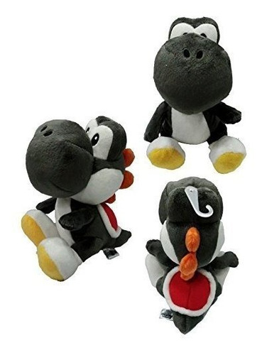 Sanei Super Mario Series 7  Negro Yoshi Plush