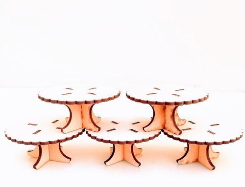 Candy Bar Portacupcake Individual X 5u - Mdf / Fibrofacil