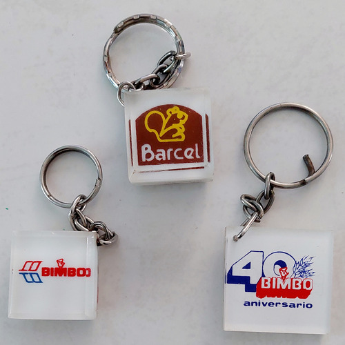 Antiguos Llaveros Bimbo Y Barcel (Usado)