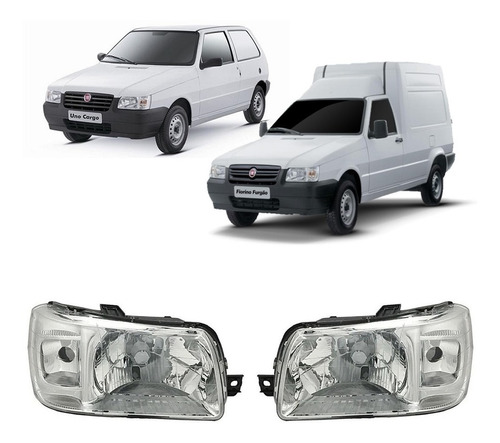 Juego Opticas Fiat Uno Fire / Fioruno, 2004 Hasta 2011 Lam