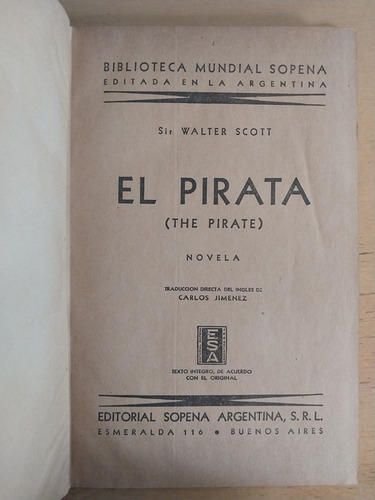El Pirata - Scott, Walter