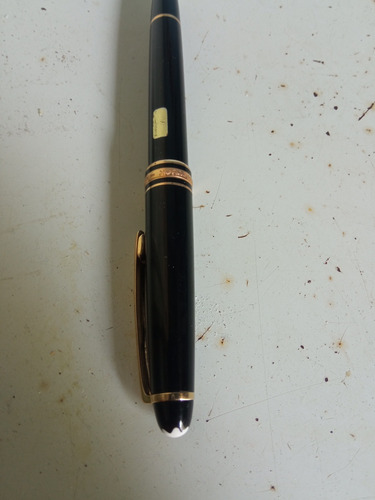 Lujosa Pluma Montblanc Original, Punta De Oro 18, Poco Uso.