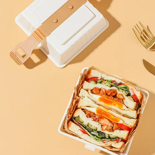 Mrwj Contenedor De Hamburguesas Para Almuerzo Caja De