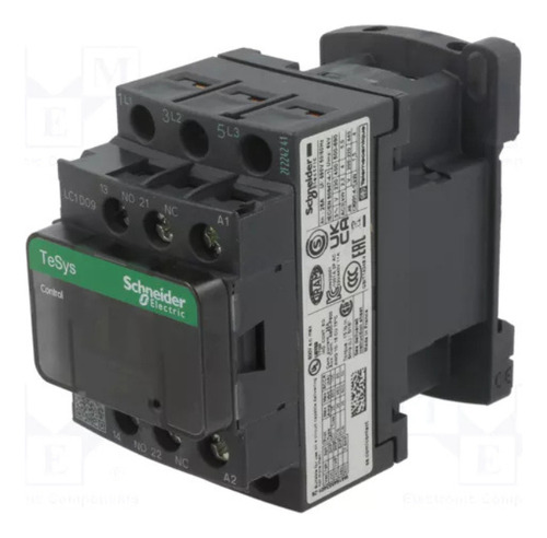 Contactor Trifásico Schneider 9 Amp 24v Lc1d09b7