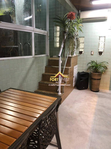 Imagem 6 de 30 de Cobertura Com 3 Dormitórios À Venda, 136 M² Por R$ 950.000,00 - Vila Guilhermina - Praia Grande/sp - Co0012