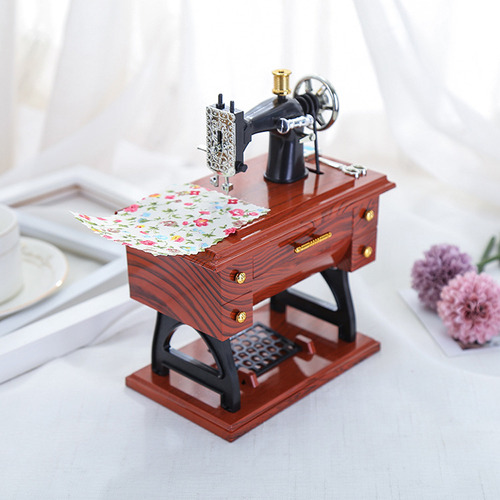 Caja De Música Antique Treadle Sewing Hine - Fashionable Hom
