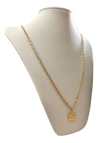 Pingente Time Flamengo Ouro 18k 750 Cor Dourado