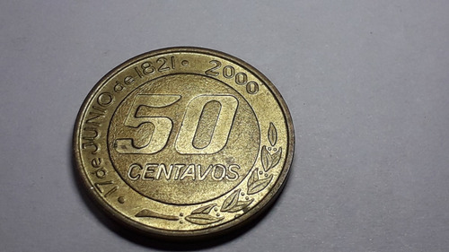 Moneda 50 Centavos Año 2000 Con M.m. Guemes  Cat 028