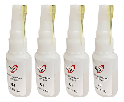 Cola Instantânea Média Viscosidade 20g 83 4 Un Hs Bond Cor Transparente