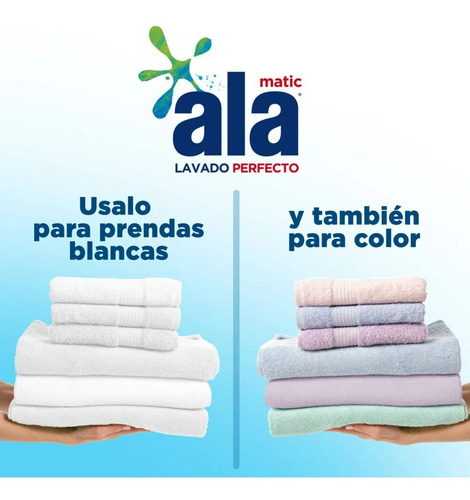 Jabon Liquido Ala Para Ropa X 800 Ml Repuesto Economico