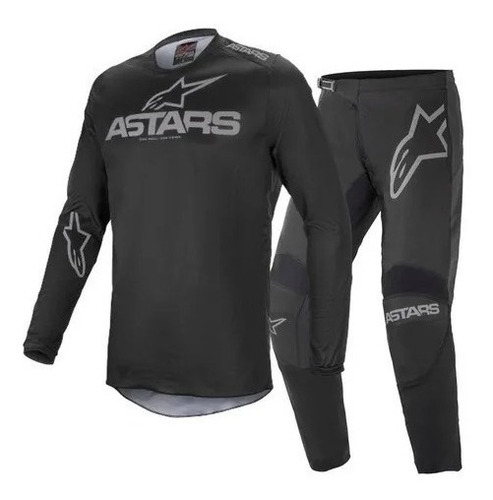 Conjunto Alpinestars Fluid Graphite Motocross Mx Atv 999m