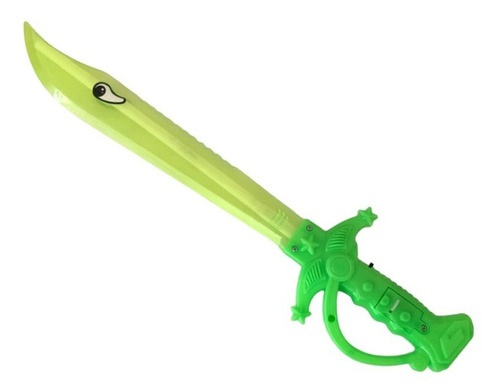 6 Pza De Espada Luminosa Chica Tiburón Luz Led Juguete Niños Color COMBINADO