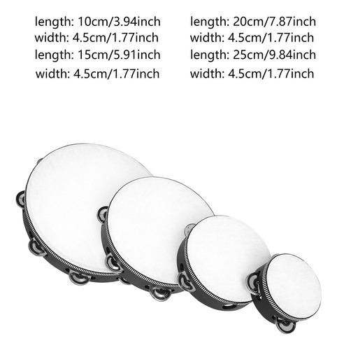 4pcs Percusiones De Madera Percusiones Tambre A Mano