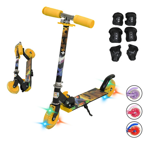 Patinete negro Kinene HDL-7208