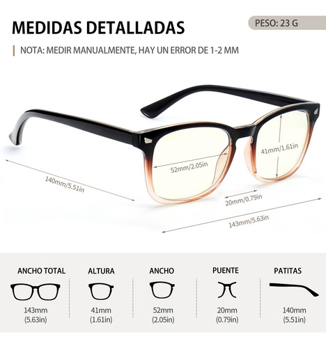 Lentes Para Computadora Anti Luz Azul Hombre Mujer De Moda