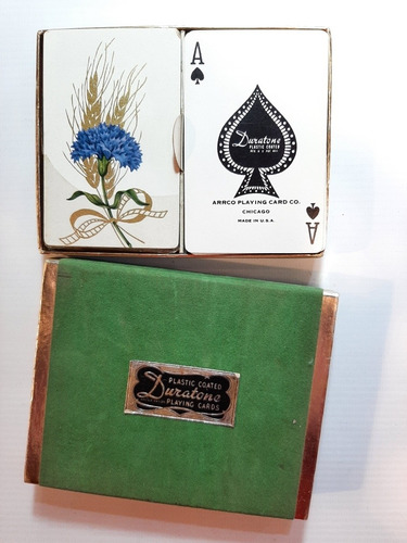 Imagen 5 de 5 de Cartas Poker 2 Mazos Duratone Sin Uso Caja Original Ro 1348