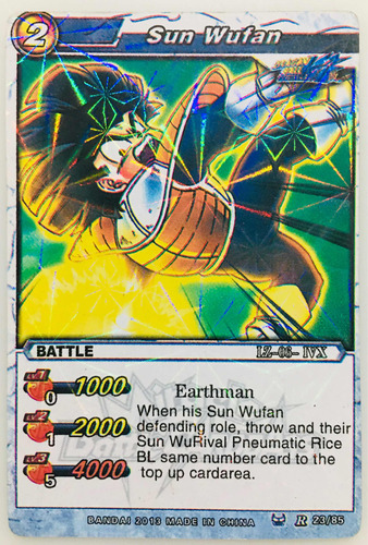 Carta Miracle Battle Carddass Sun Wufan Bandai 2013 23/85