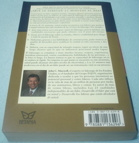 Los 21 Minutos Mas Poderosos En El Día De Un Lider Maxwell (Usado)
