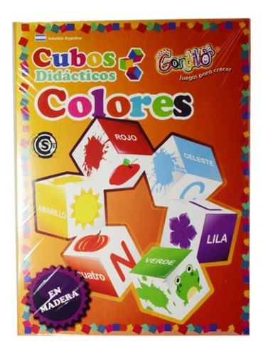 Cubos Didacticos De Colores En Madera - Gordillo Did-cub-4 Color Multicolor