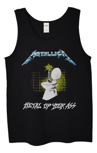 Polera Musculosa Metallica Metal Up Your A Metal Abominatron