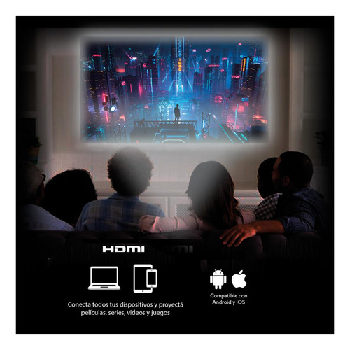 Imagen 6 de 10 de Proyector Starvision Hd 1080 Led 3000 Lumens Hdmi Usbx2