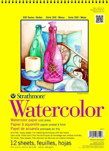 Imagen 1 de 1 de Watercolor Strathmore Acuarela 300g  22.5x30cm  12h