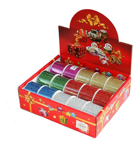 Imagen 4 de 5 de Cinta Con Glitter Rollo X 5 Cm X 2,7 Mt