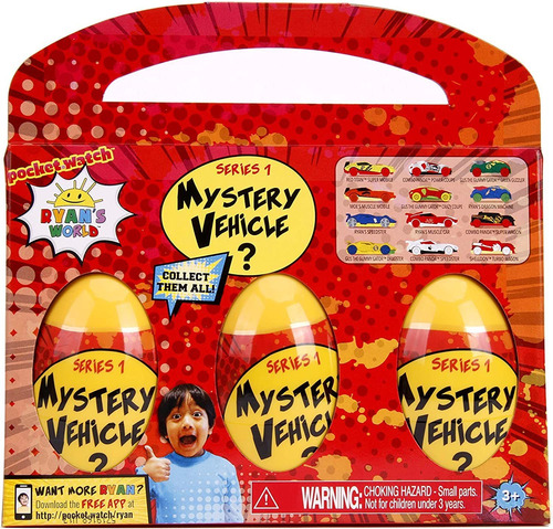 Vehículos Mystery Egg De Jada Toys Ryans World, Paquete De 3