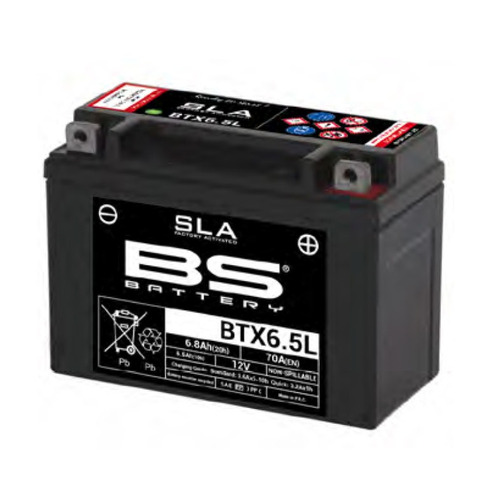 Batería Moto Agm Bs Battery Btx6.5l  Factory Activated