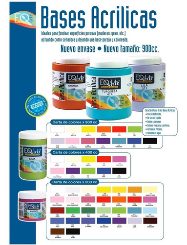 Set 52 Pintura Acrilicas X 50cc Eq Arte-100% Acrilico Linier
