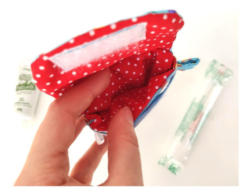 Imagem 3 de 3 de Porta Kit Higiene Bucal Capinha Com Divisória Escova E Pasta