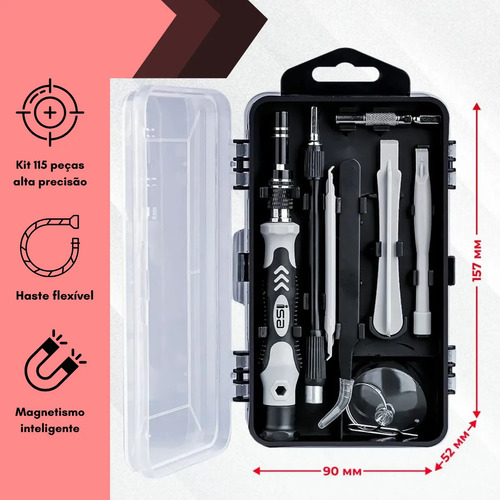 Kit De Llaves De Precisión De 115 Piezas Para Teléfono Celul
