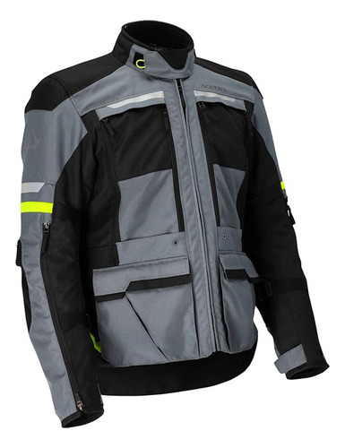 Campera Moto Touring Acerbis X-tour Gris Oscuro - Cafe Race